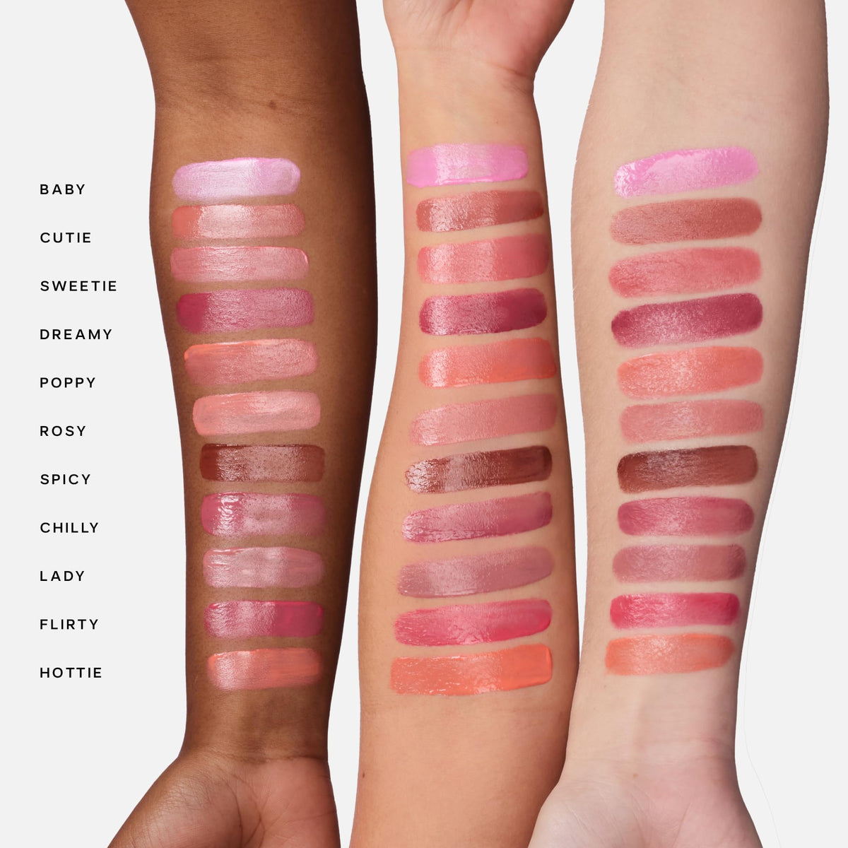 Saie Dew Liquid Blush applied to cheeks for a lit-from-within glow.
