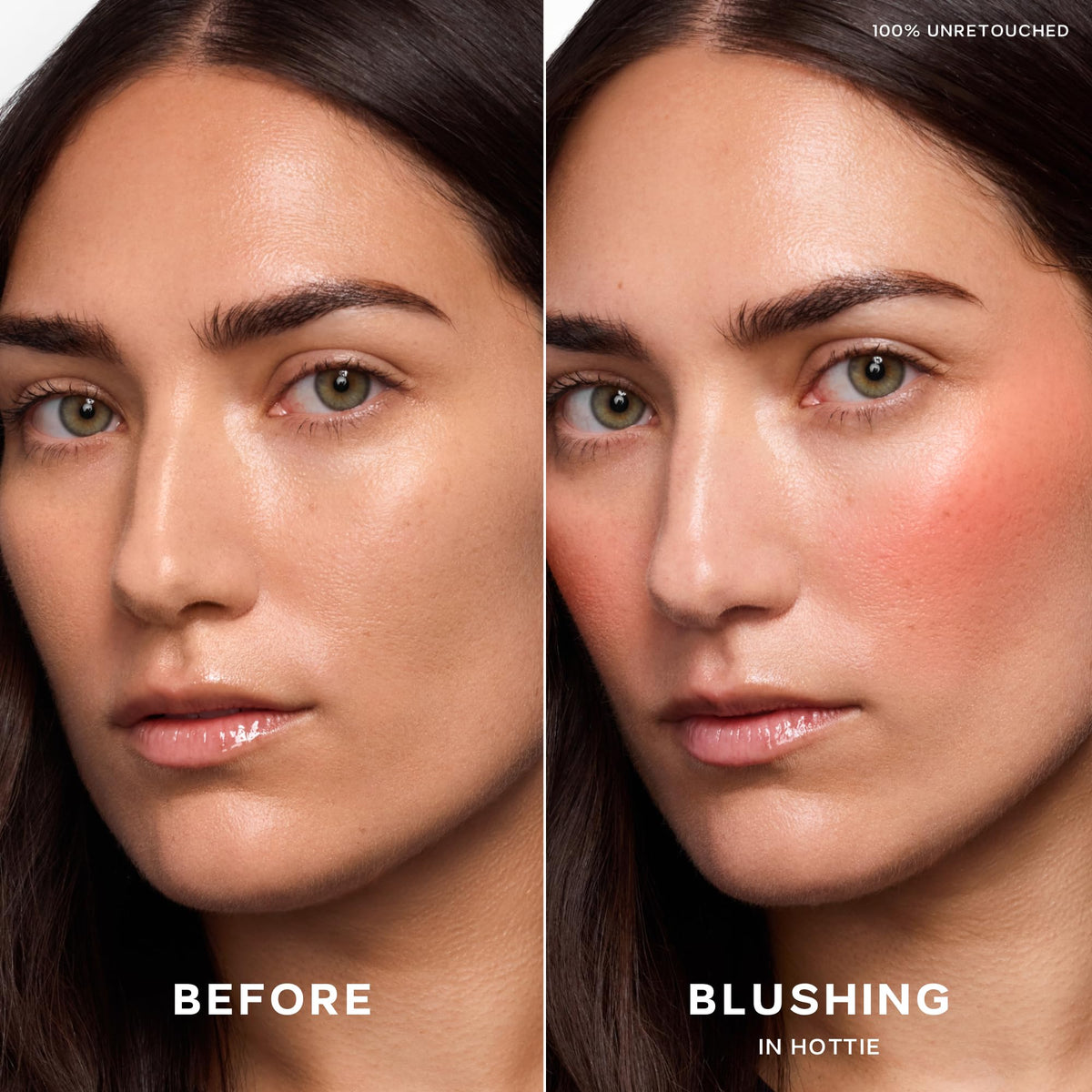 Saie Dew Liquid Blush doe-foot applicator ready to dot and blend.