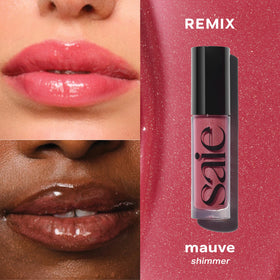 GlossyBounce on lips delivers ultra shine and non-sticky finish