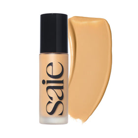 Saie Glowy Super Skin Tint bottle front showing shade 15 for radiant, hydrated skin