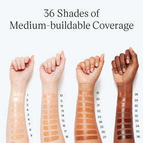 Saie Glowy Super Skin Tint dermatologist-tested and vegan.