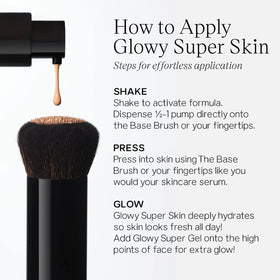 Hydration and glow from Saie Glowy Super Skin Tint with hyaluronic acid.