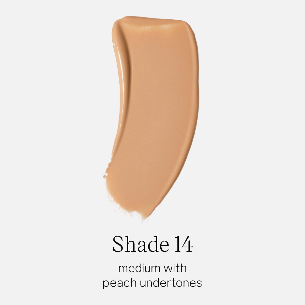 Texture swirl of Saie Glowy Super Skin Tint showing lightweight pigment.