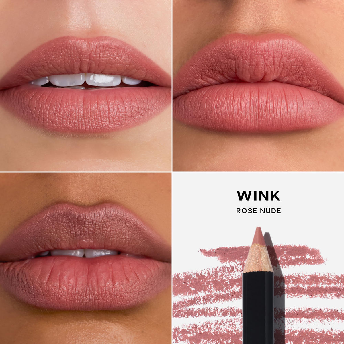 Saie Lip Liner 101 wooden pencil design detail.