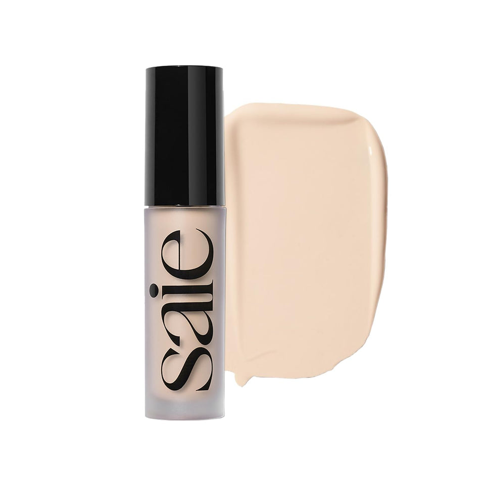 Saie Slip Tint radiant bottle close-up demonstrating even coverage