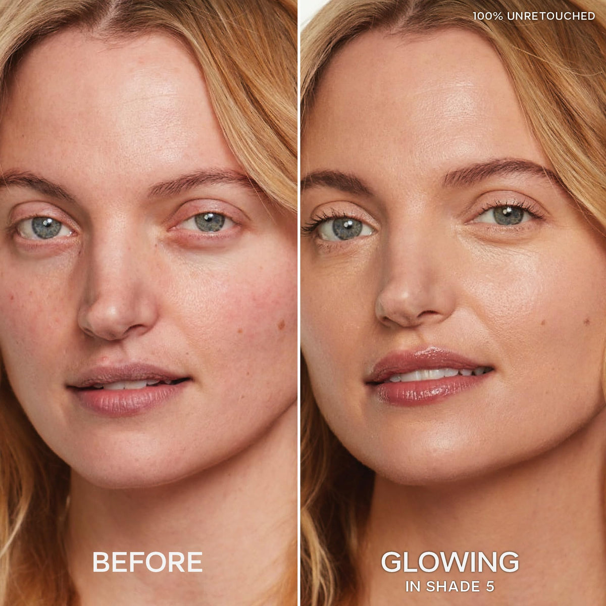 Saie Slip Tint under-eye concealment with creamy texture and brightness.