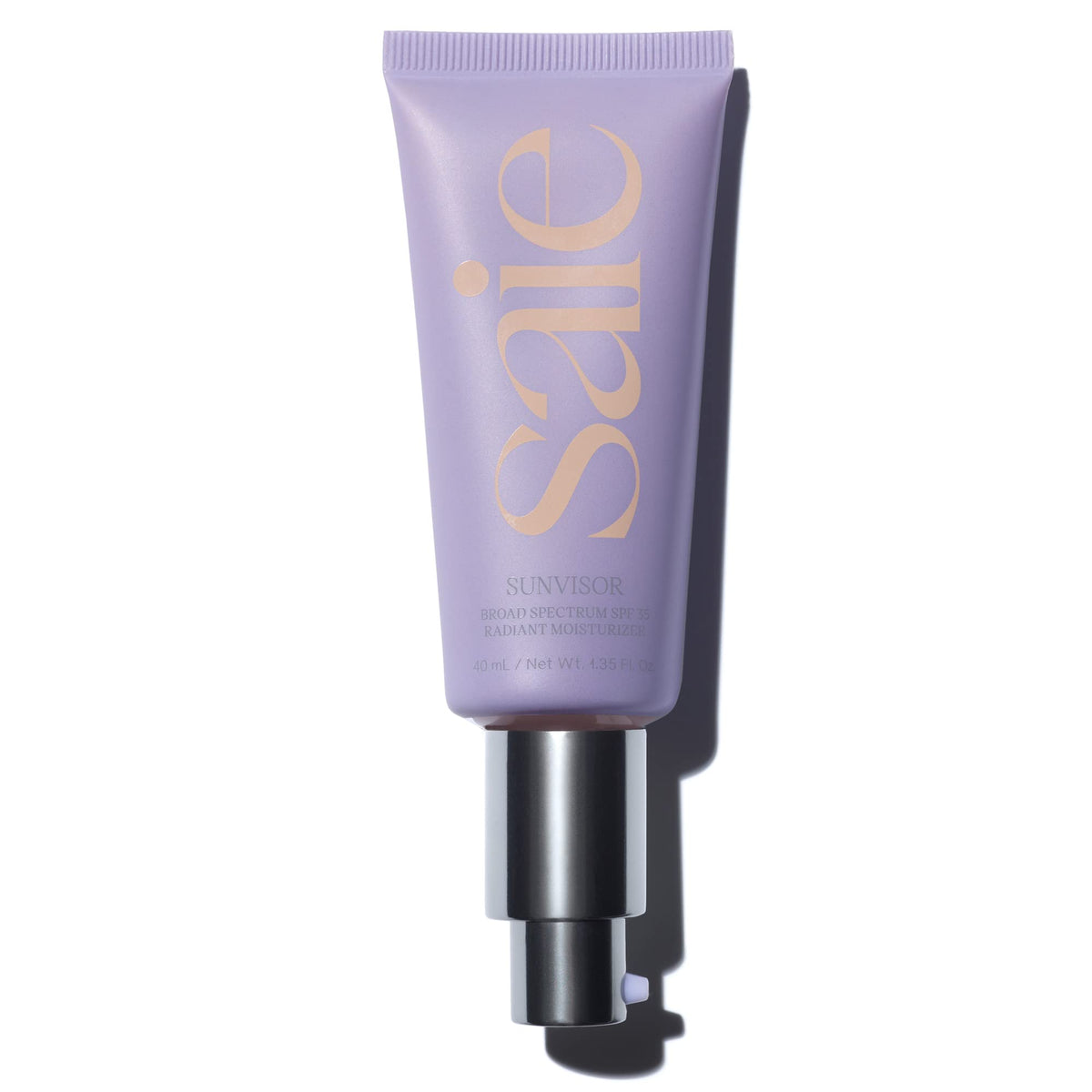 Saie Sunvisor mineral zinc-oxide shield provides daily protection with sheer coverage.