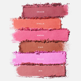 Saie SuperSuede Baked Blush formula nourishes skin with hyaluronic acid and glycerin