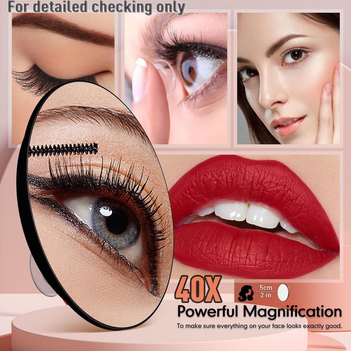 saiggnyy round 40x magnifier reveals fine lines and textures.