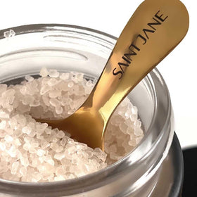 SAINT JANE Deep Sleep Bath Salts flowers evoke soothing fragrance for dry skin renewal.