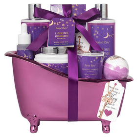 Saint Roy lavender chamomile scented candle creates cozy evenings.