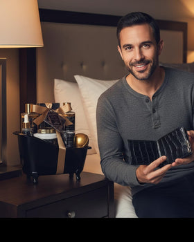 Saint Roy Luxury 9-Piece Spa Set with wallet for travel and daily use