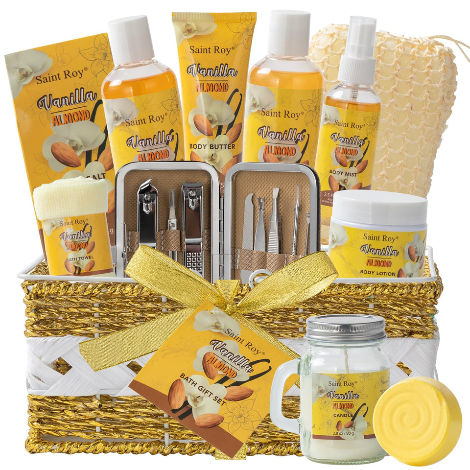 Saint Roy vanilla honey almond shower gel for gentle cleansing and lasting moisture