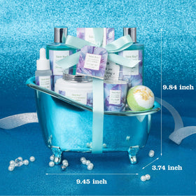 Saint Roy spa set packaging close-up, gift-ready presentation for occasions