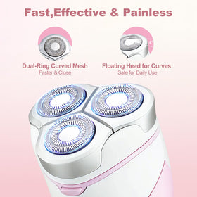 Sakioo razor display LED shows battery and status for convenient grooming sessions.