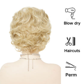 Salaibs heat-resistant fiber wig texture supports easy styling and long wear.