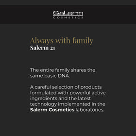 SALERM 21 Finish on dry hair enhances shine with lightweight formula.