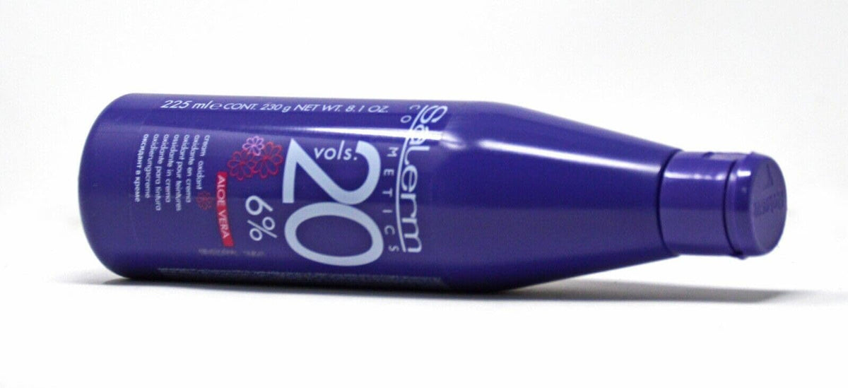 SALERM Aloe Cream Developer 20 Volume in a non-metallic bowl for even color lift.