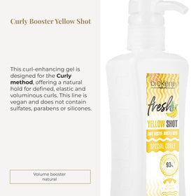 SALERM Biokera Fresh Curly Method steps showing detangling and application.