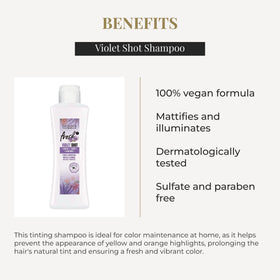 Salerm Biokera Fresh Violet close-up pigments showing violet tones neutralizing brass