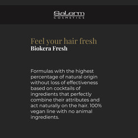 Salerm Biokera Fresh Violet hair shine after use with vibrant blonde and gray hues