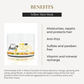 Salerm Yellow Shot Mask ingredients like canary banana and mango.