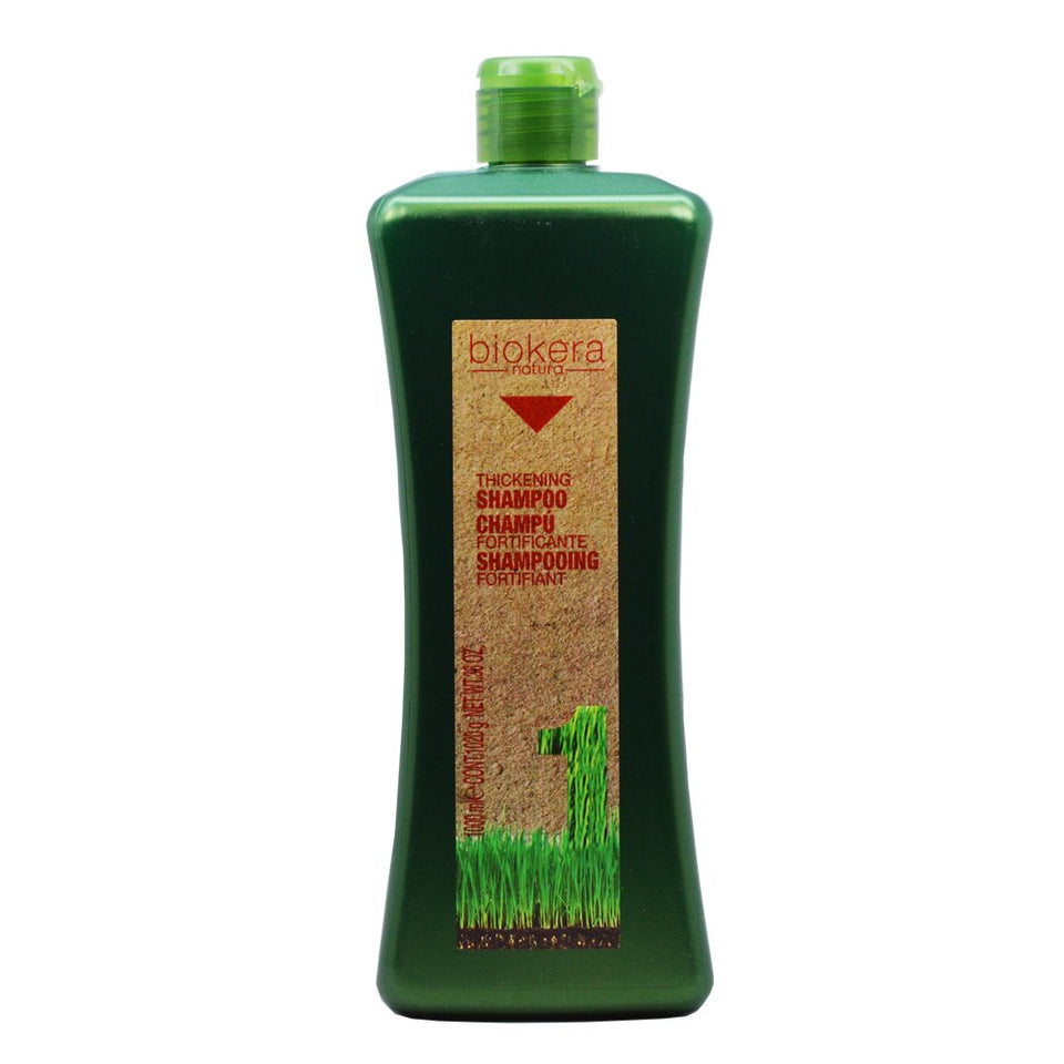SALERM Biokera Natura Fortifying Shampoo bottle with invigorating scalp refreshment and hair strengthening