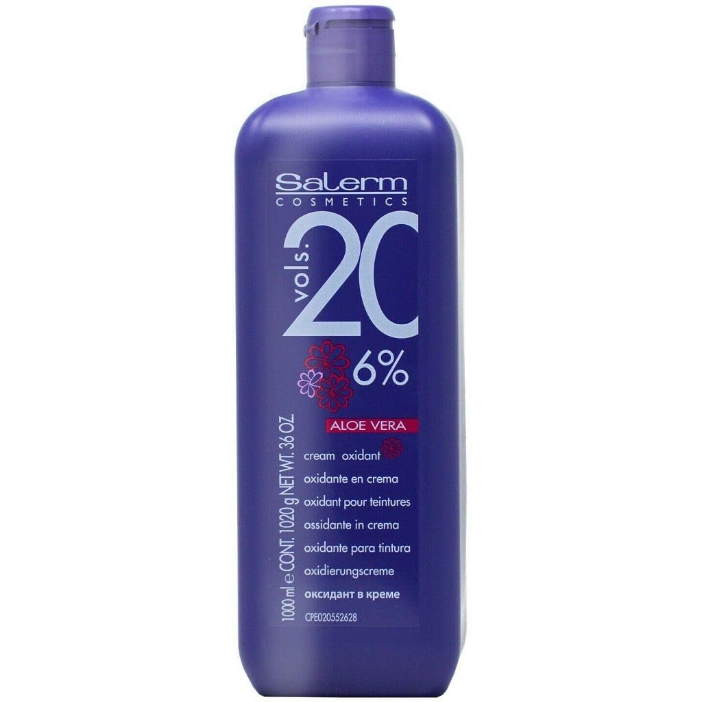 SALERM Cream Oxidant 20 Volume bottle for smooth, even color results