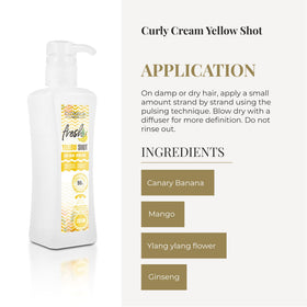 SALERM Curl Activator Cream being applied to damp hair for defined coils.