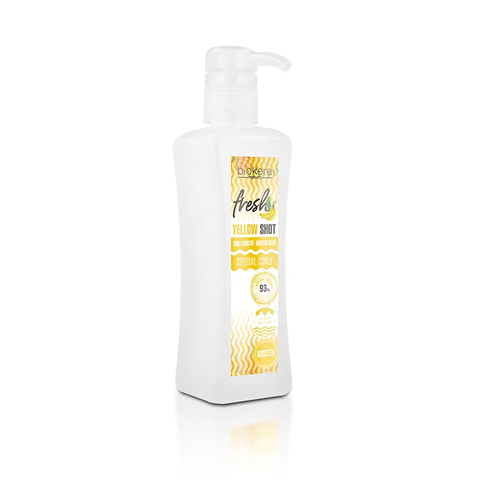 SALERM Curl Activator Gel Yellow Shot bottle for defined, elastic curls.