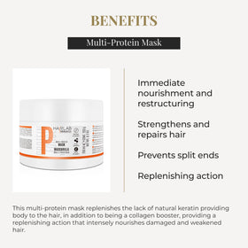 SALERM Hair Mask application on damp hair enhances absorption and repair