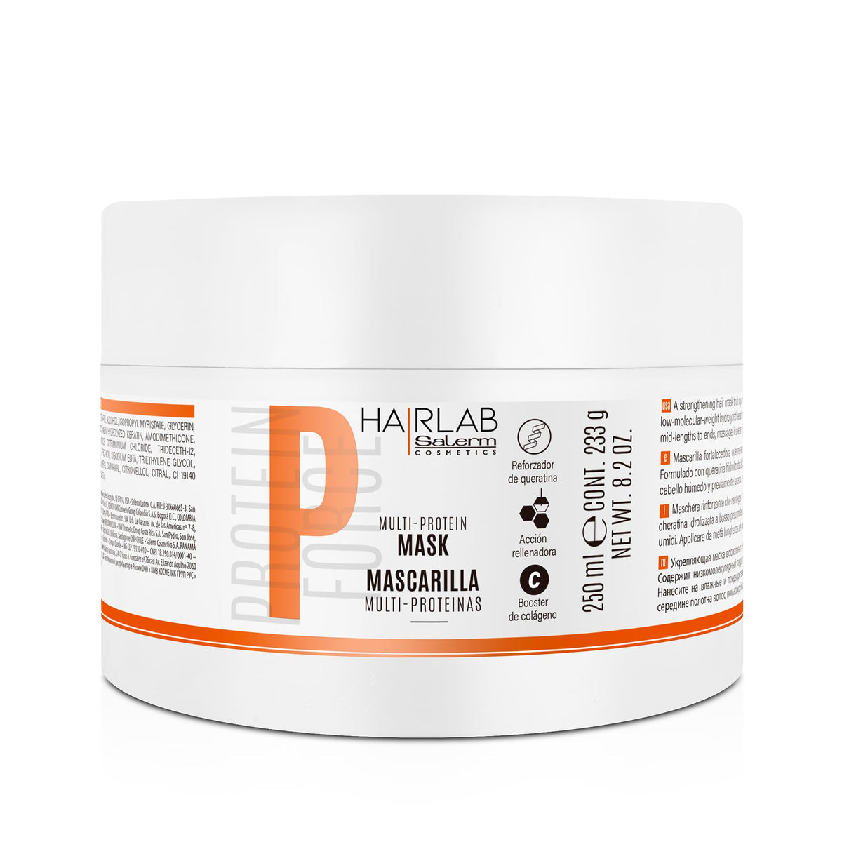 SALERM Damaged Hair Mask packaging highlights the repair-focused formula
