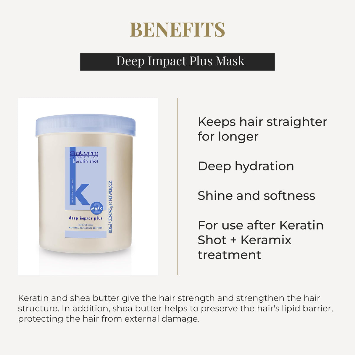 Applying SALERM Deep Impact Plus mask from mid-length to ends.