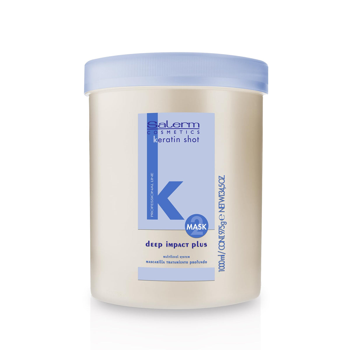 SALERM Deep Impact Plus bottle shown for deep hydration and smoothing.