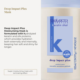 SALERM Deep Impact Plus mask texture close-up reveals creamy, nourishing formula.
