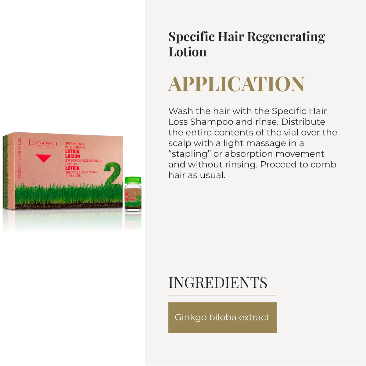 Scalp massage scene with SALERM Serum distributing nutrients to hair follicles.