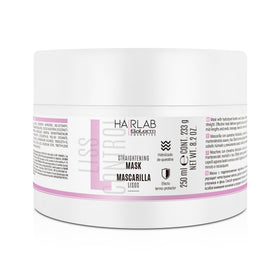 SALERM Lisos Hair Lab mask bottle showing sleek packaging for frizz control