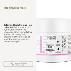 SALERM Lisos Hair Lab mask cream texture demonstrates smoothing action
