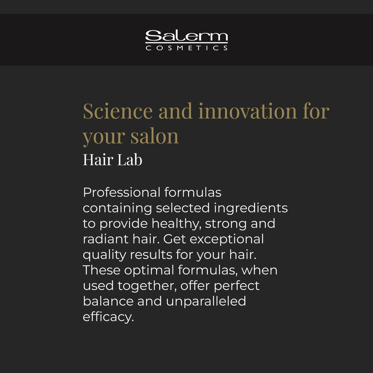 SALERM Lisos Hair Lab mask heat protection up to 200°C during styling