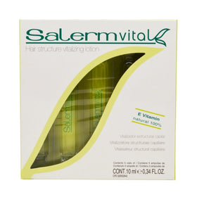 SALERM Vital Capillary bottle pour showing color protection and care benefit