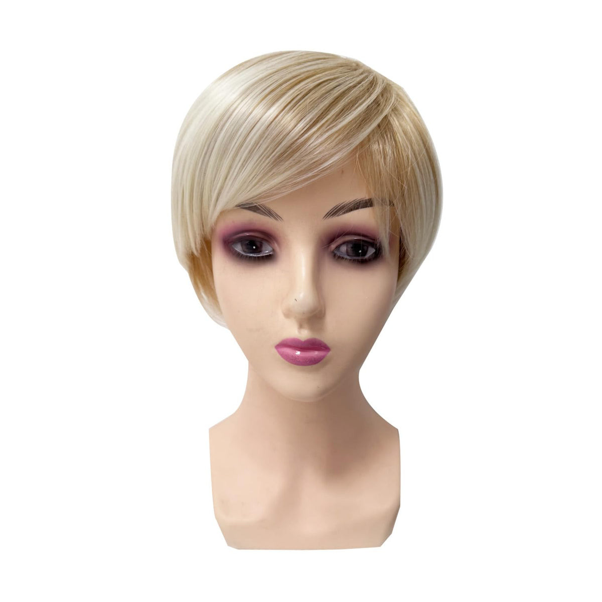 Sallcks short blonde wig daily-look example for everyday outfits