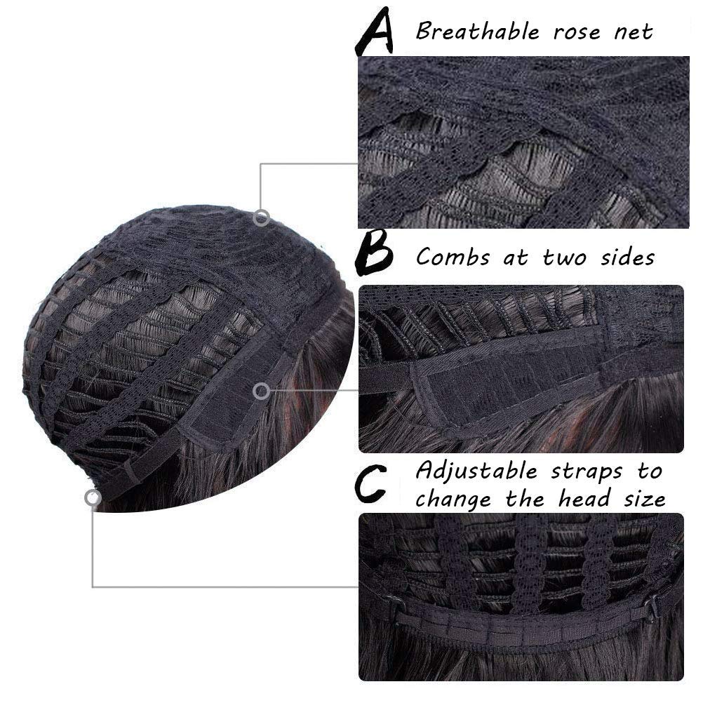 Sallcks wig packaging care image demonstrates gentle handling and care tips