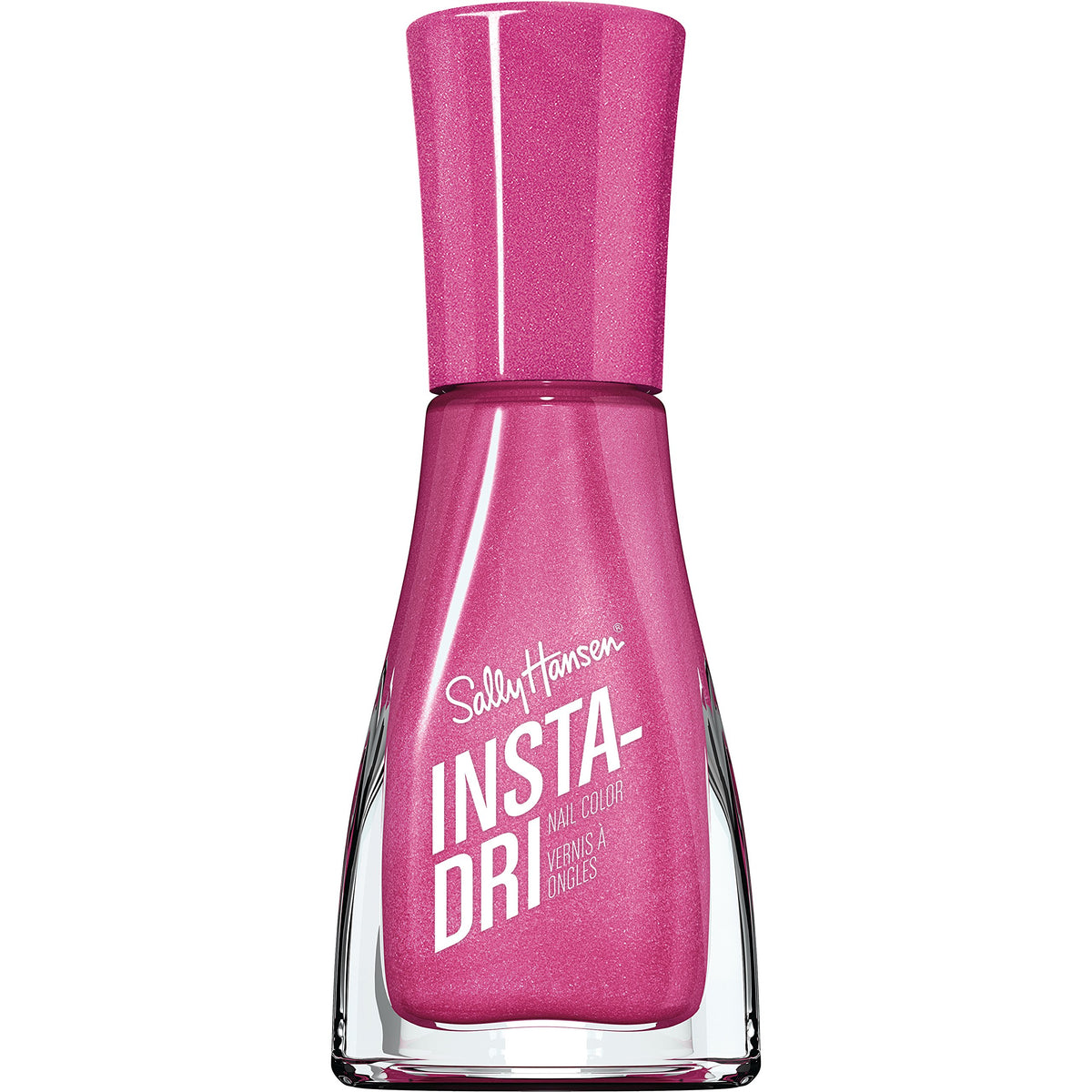 Sally Hansen Insta-Dri Pumped Up Pink bottle ready for quick dry, high shine color