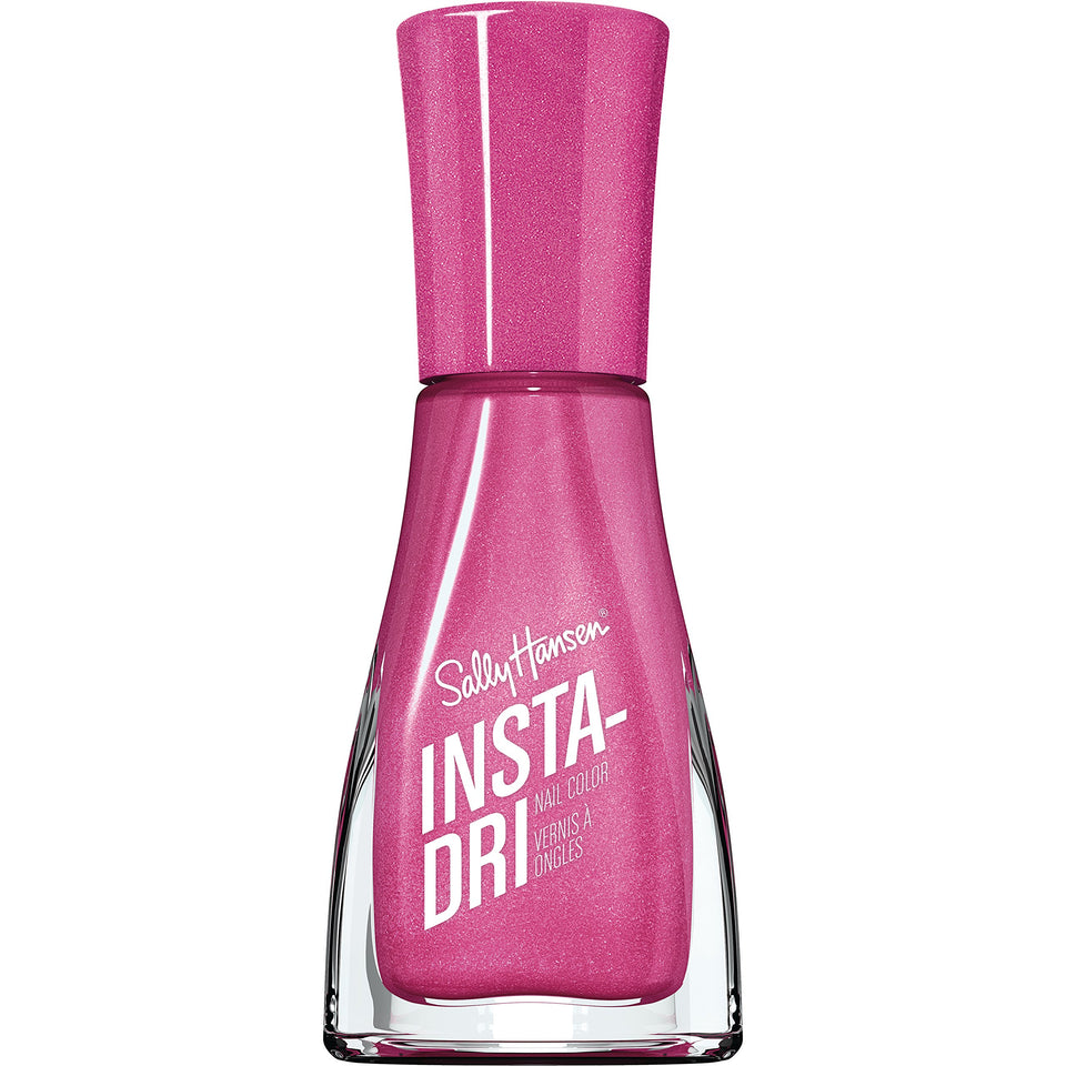 Sally Hansen Insta-Dri Pumped Up Pink bottle ready for quick dry, high shine color