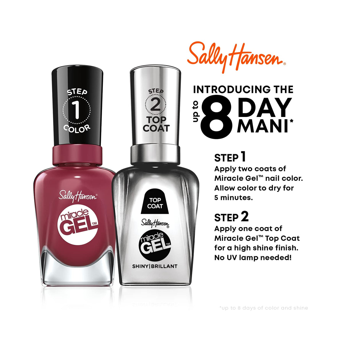 Nails wearing Mauve-olous with Miracle Gel show glossy, durable wear.