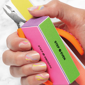 Sally Hansen Pro Nip Em Neat Cuticle Nipper blade detail highlights handcrafted sharp blades for smooth cuts