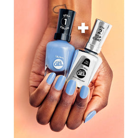 Shiny Top Coat bottle adds salon-grade shine to the finish.