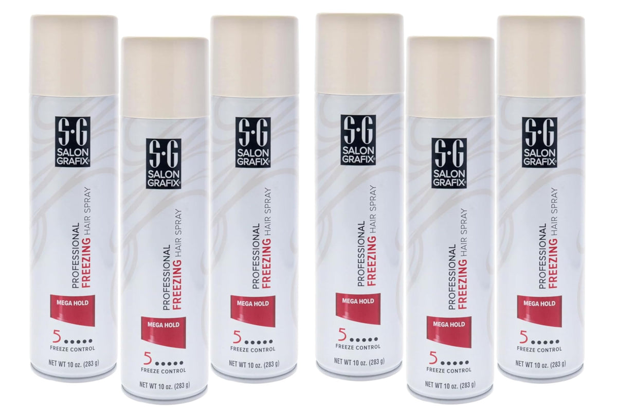 Salon Grafix Freezing Mega Hold bottle delivers dramatic hold for bold styles