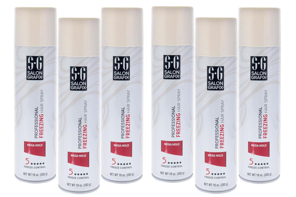 Salon Grafix Freezing Mega Hold bottle delivers dramatic hold for bold styles