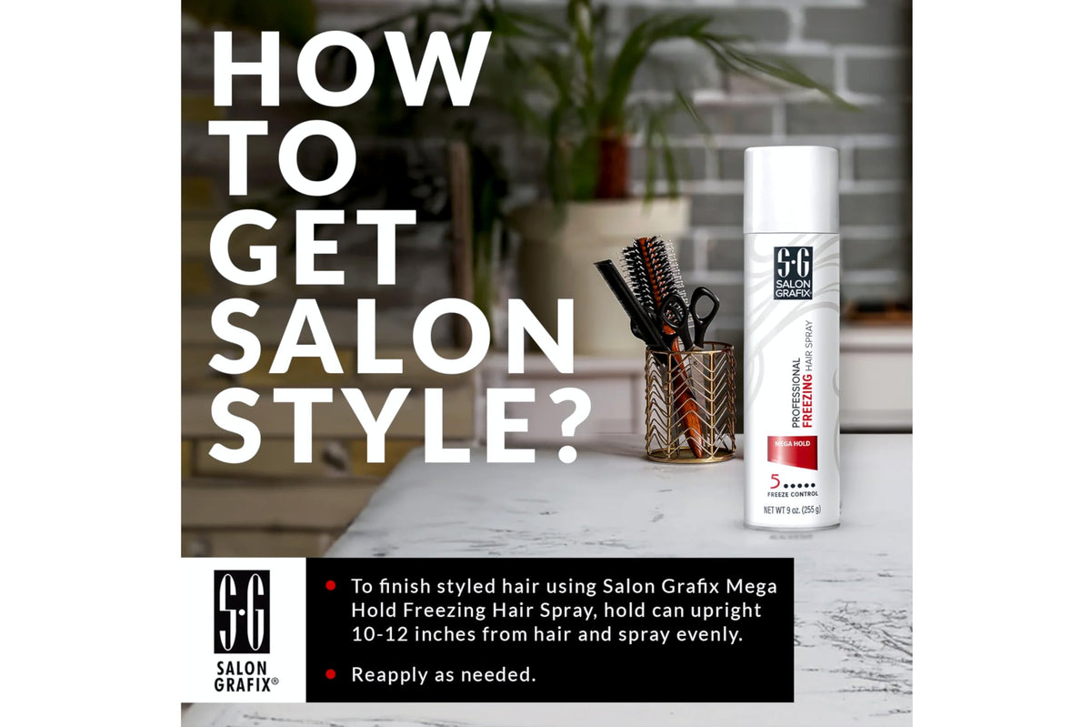 Salon Grafix vitamin-enriched formula nourishes hair while you style